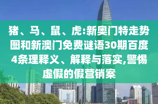 猪、马、鼠、虎:新奥门特走势图和新澳门免费谜语30期百度4条理释义、解释与落实,警惕虚假的假营销案